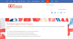 Desktop Screenshot of bloomingdalefamilyprogram.org